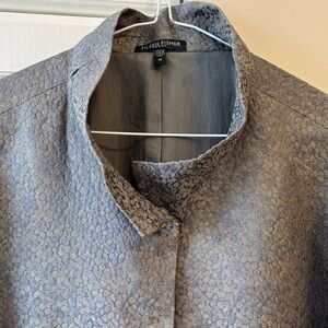Eileen Fisher silk tunic jacket
